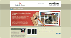 Desktop Screenshot of fredericksenhardwareandpaint.com